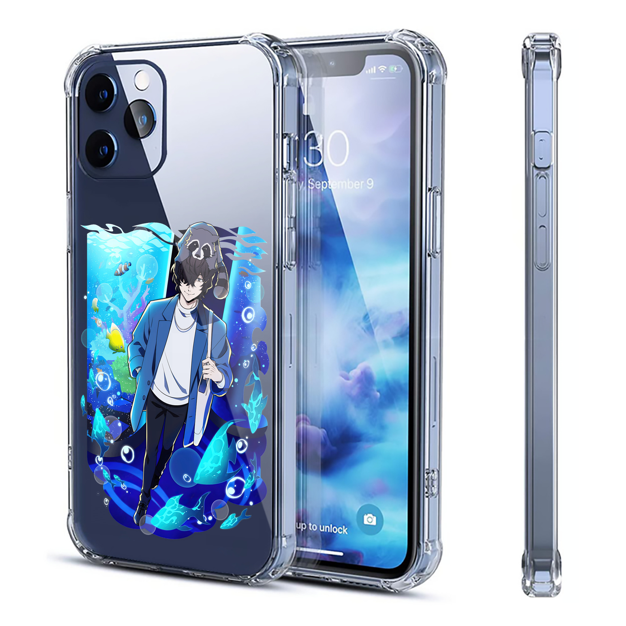 （画像用） 文豪ストレイドッグス Bungo Stray Dogs 【iPhone 12シリーズ対応】透明スマホケース（クリアソフトケース）